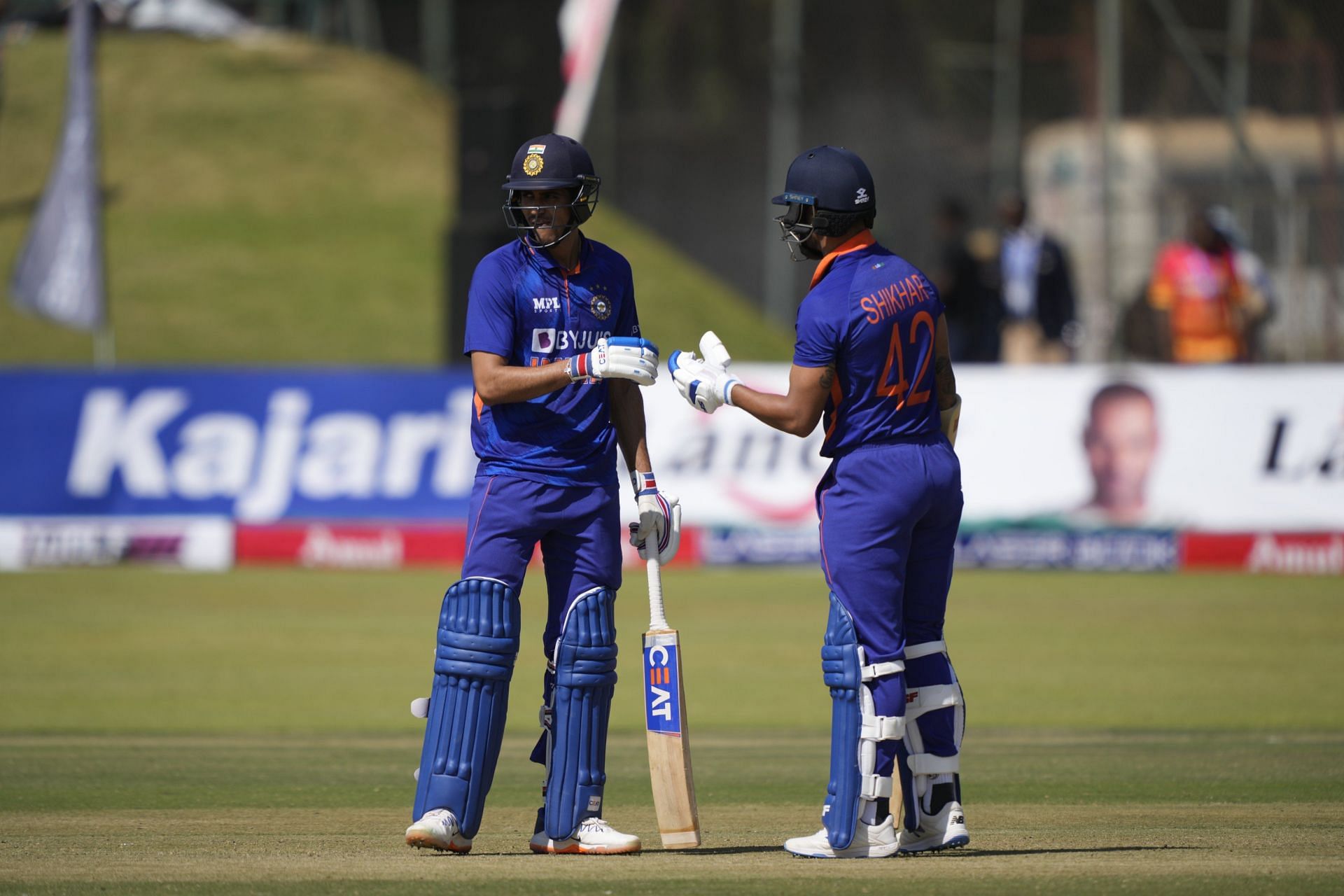 Shubman Gill and Shikhar Dhawan have put three 100+ stands. (Credits: Twitter)